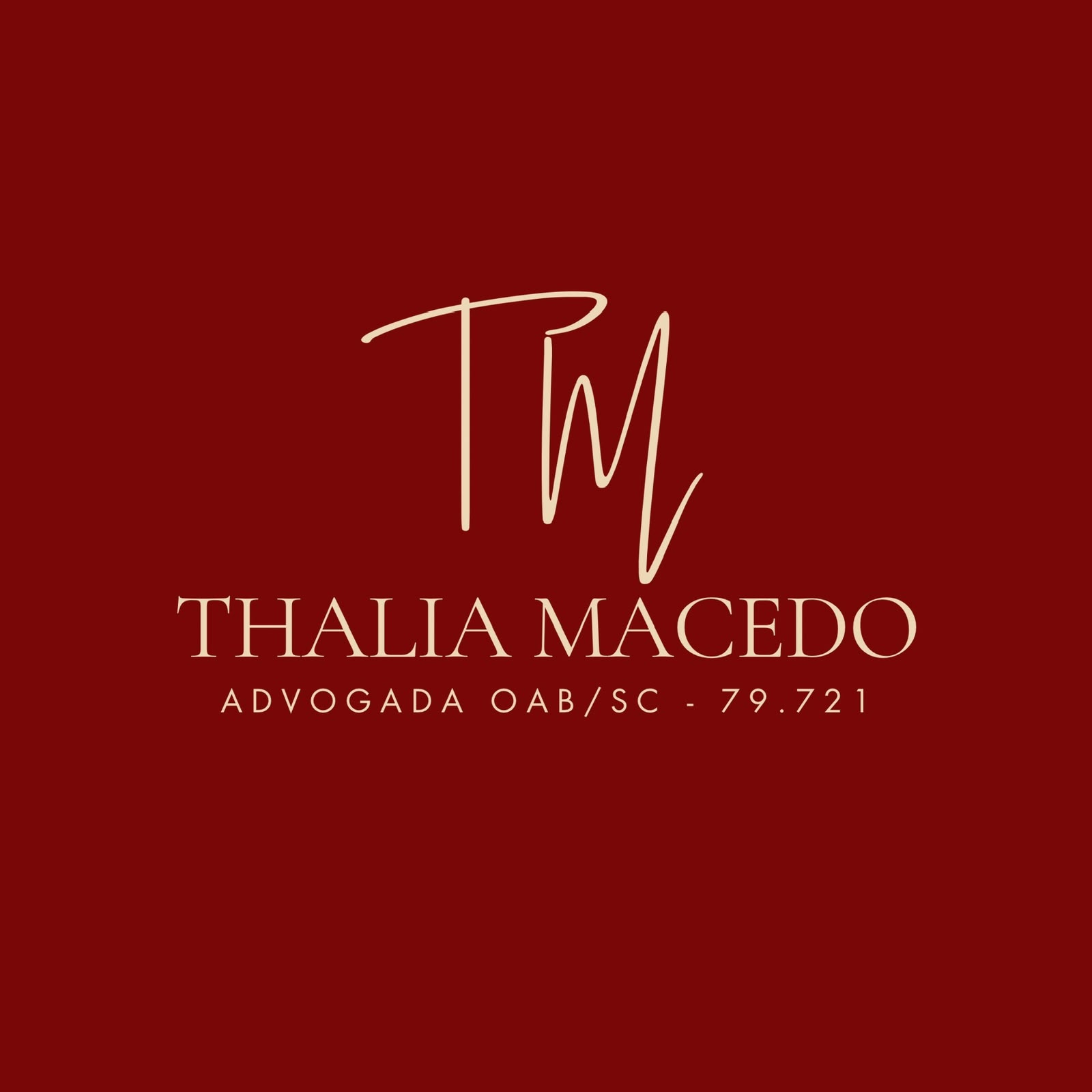 Thalia Macedo — Advogada OAB/SC 79.721